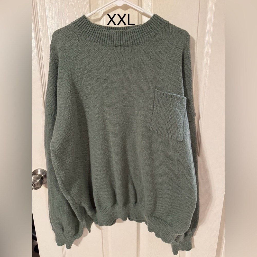 Cozy Green Knit Sweater